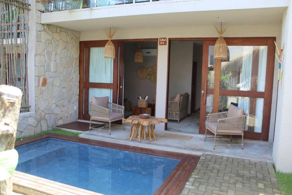 Casa De Luxo Na Praia Do Patacho - Cond. Azulu, Casa 04 Villa Pôrto de Pedras Екстериор снимка